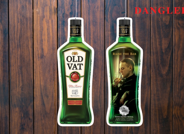 Die-cut Bottle Dangler